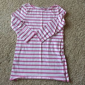 Gap pink striped tunic